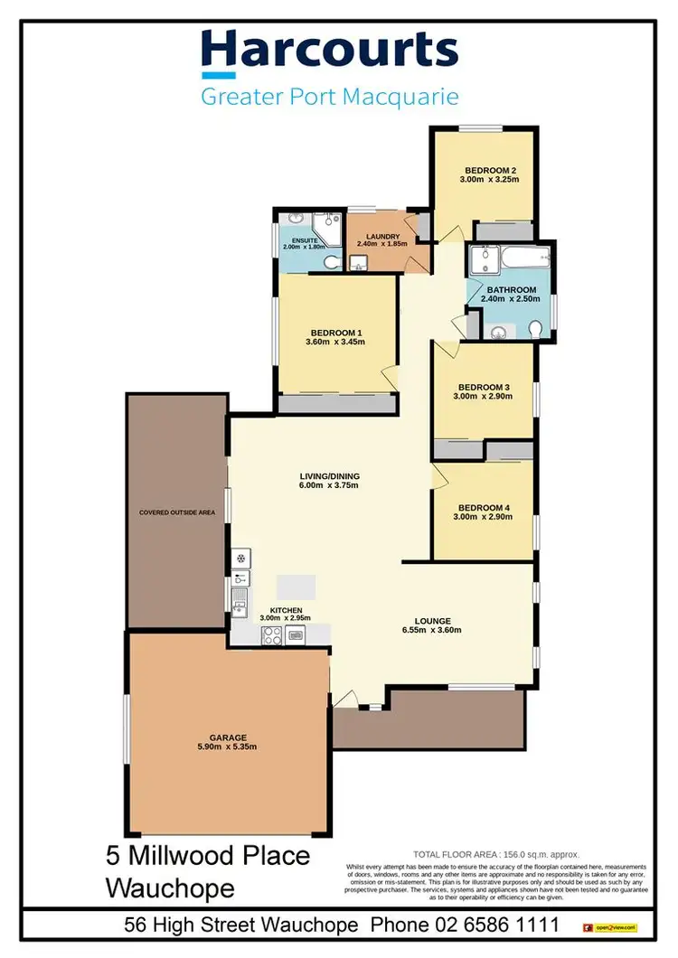 Floorplan of Homely house listing, 5 Millwood Place, Wauchope NSW 2446