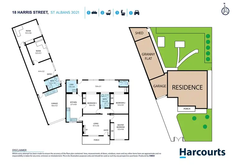 Floorplan of Homely house listing, 18 Harris Street, St Albans VIC 3021