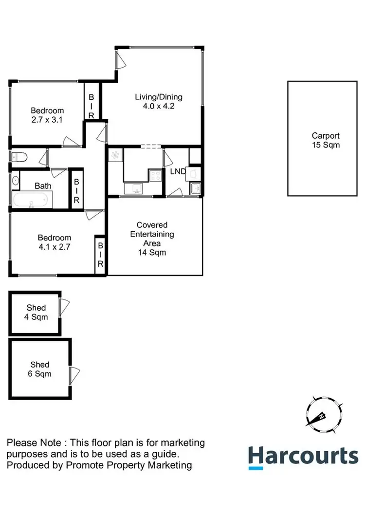 Floorplan of Homely unit listing, 3/50 Chapel Street, Glenorchy TAS 7010