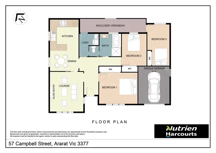 Floorplan of Homely house listing, 57 Campbell Street, Ararat VIC 3377