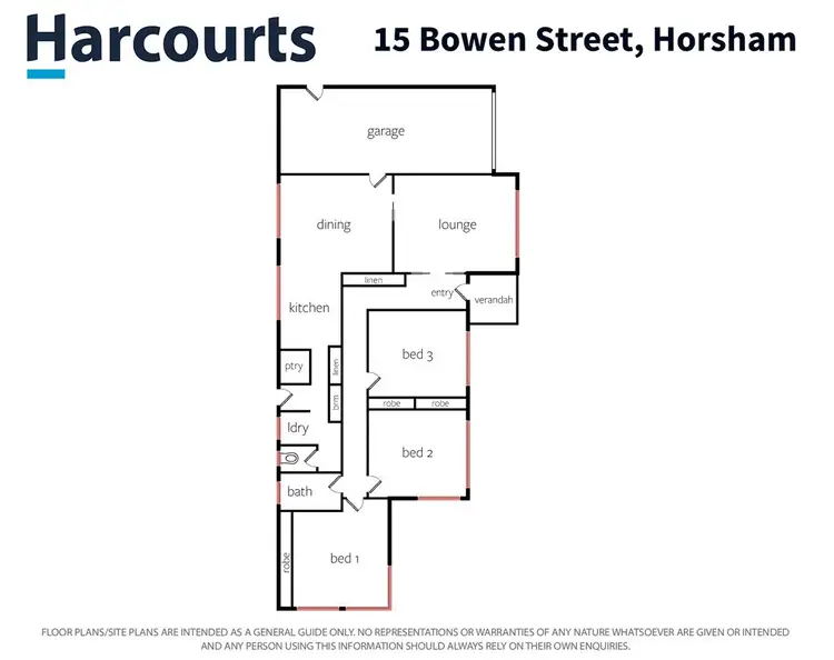 Floorplan of Homely house listing, 15 Bowen Street, Horsham VIC 3400