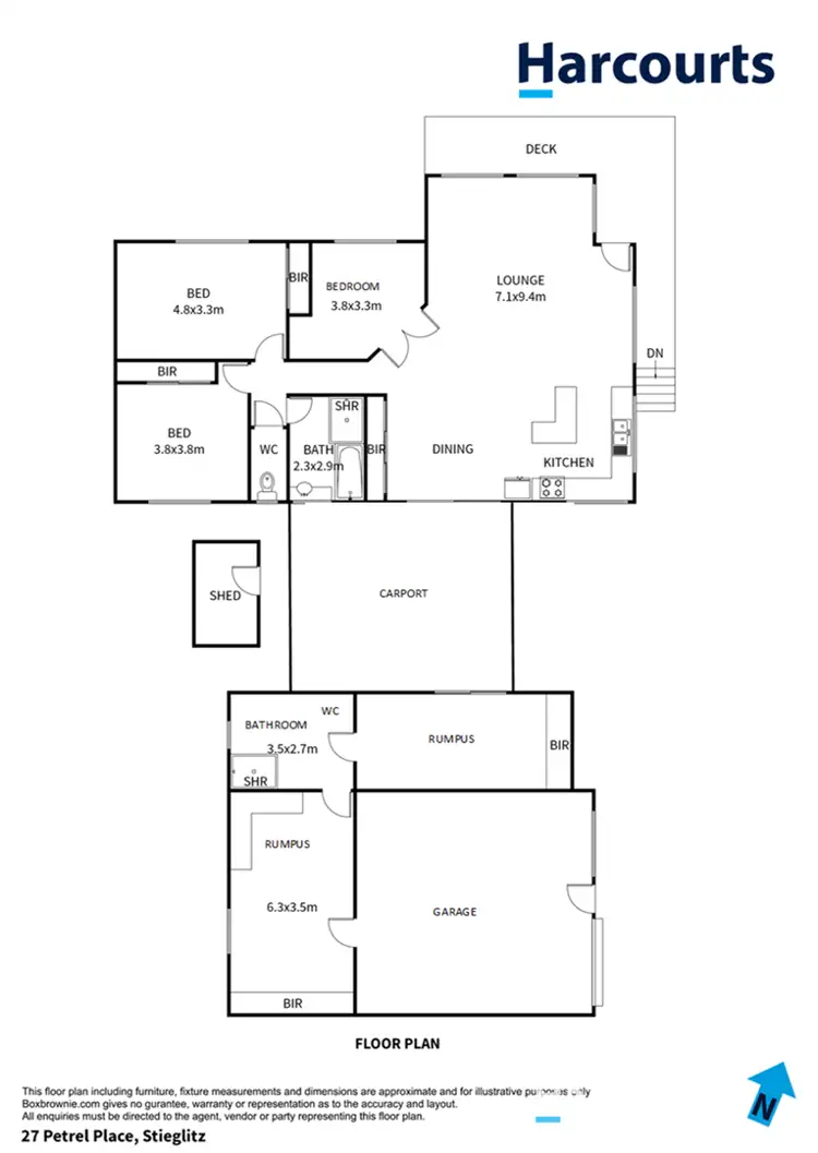 Floorplan of Homely house listing, 27 Petrel Place, Stieglitz TAS 7216
