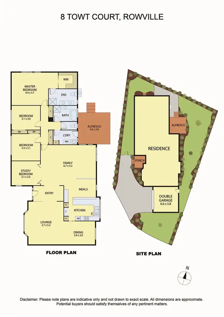 Floorplan of Homely house listing, 8 Towt Court, Rowville VIC 3178