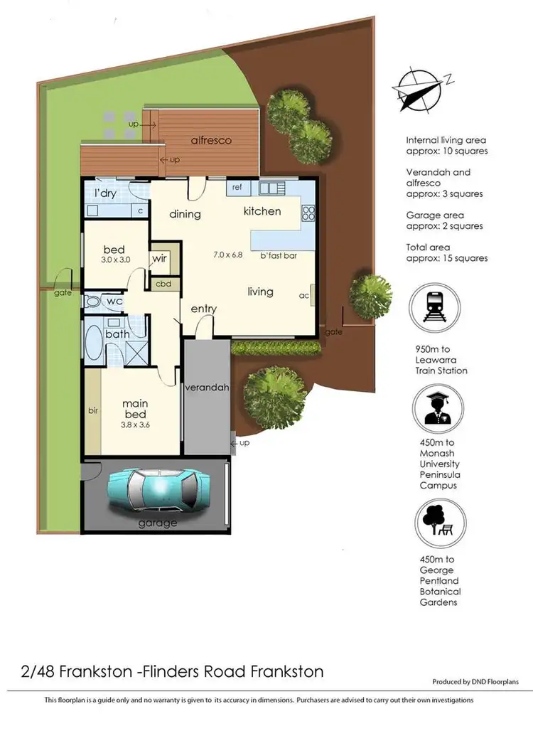 Floorplan of Homely unit listing, 2/48 Frankston Flinders Road, Frankston VIC 3199
