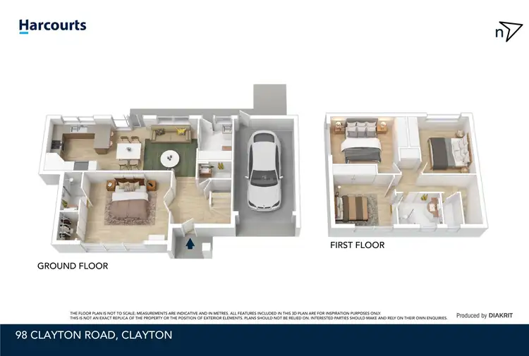 Floorplan of Homely townhouse listing, 98 Clayton Road, Clayton VIC 3168