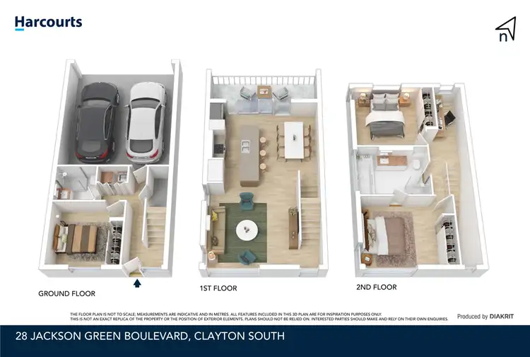 Floorplan of Homely townhouse listing, 28 Jackson Green Boulevard, Clayton South VIC 3169