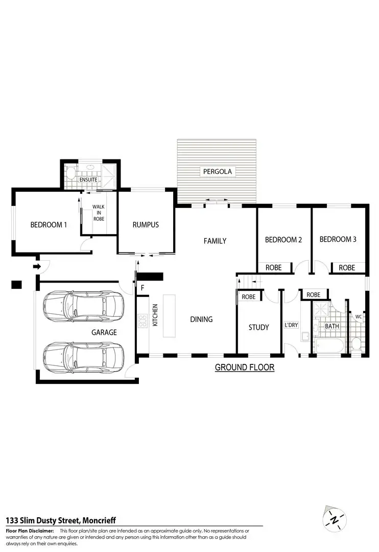 Floorplan of Homely house listing, 133 Slim Dusty Circuit, Moncrieff ACT 2914