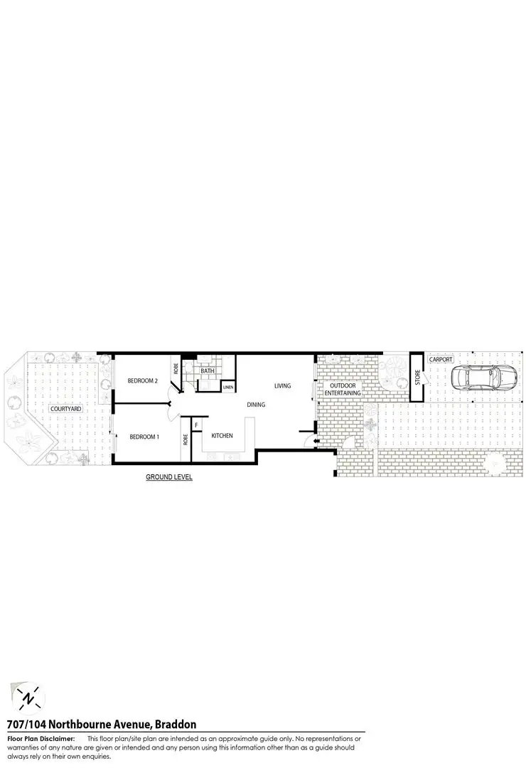 Floorplan of Homely apartment listing, 5/201 Goyder Street, Narrabundah ACT 2604