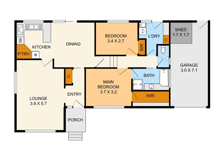 Floorplan of Homely house listing, 20 Debson Close, Boronia VIC 3155