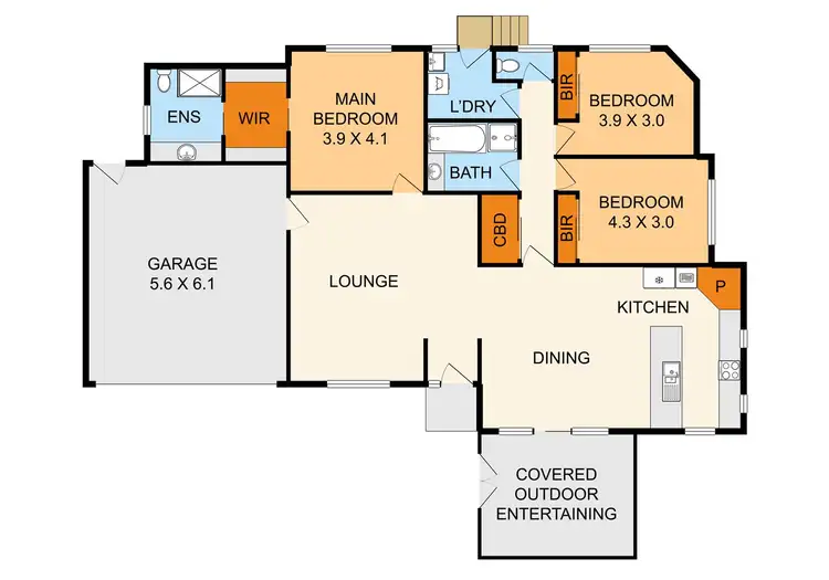 Floorplan of Homely unit listing, 2/4 Vivienne Avenue, Boronia VIC 3155