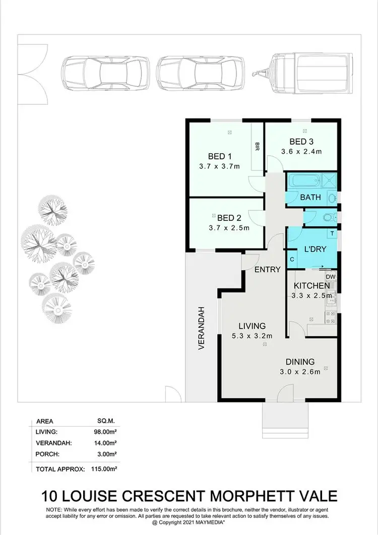 Floorplan of Homely house listing, 10 Louise Crescent, Morphett Vale SA 5162