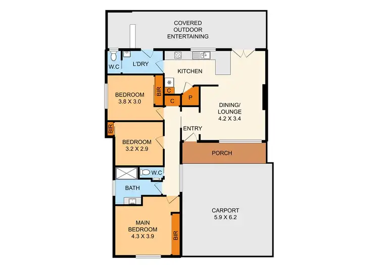 Floorplan of Homely house listing, 1/65 Albert Aveue, Boronia VIC 3155