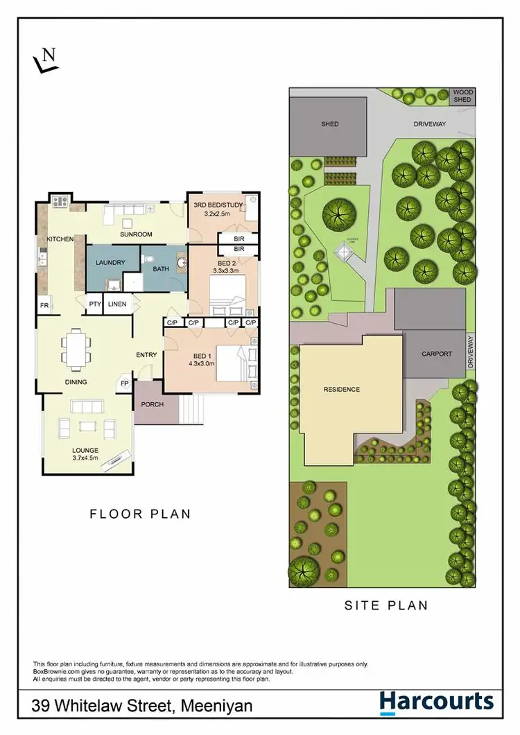 Floorplan of Homely house listing, 39 Whitelaw Street, Meeniyan VIC 3956