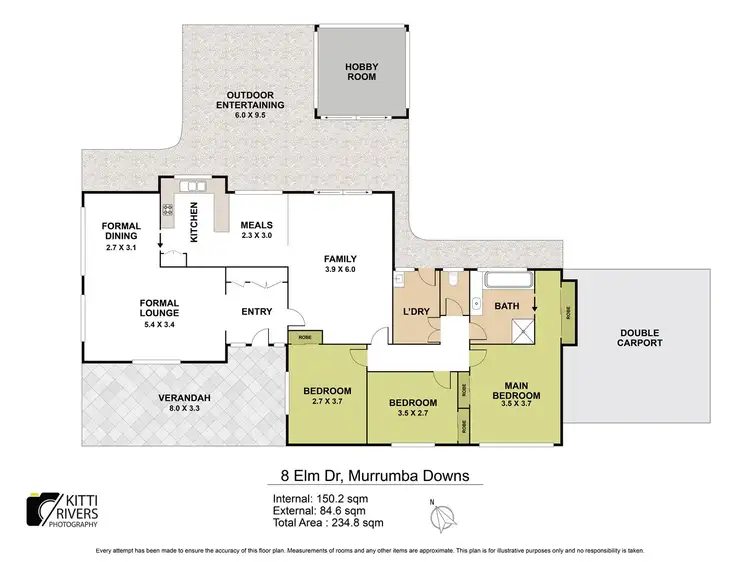 Floorplan of Homely house listing, 8 Elm Drive, Murrumba Downs QLD 4503