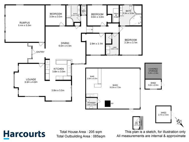 Floorplan of Homely house listing, 63 Lucaston Link, Ranelagh TAS 7109