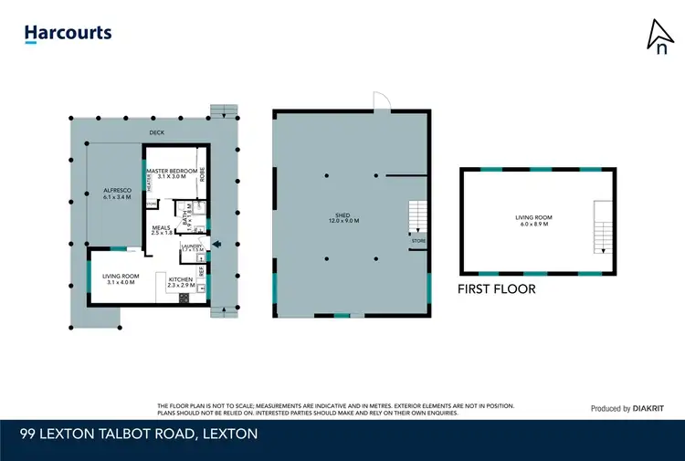 Floorplan of Homely house listing, 99 Lexton-Talbot Road, Lexton VIC 3352