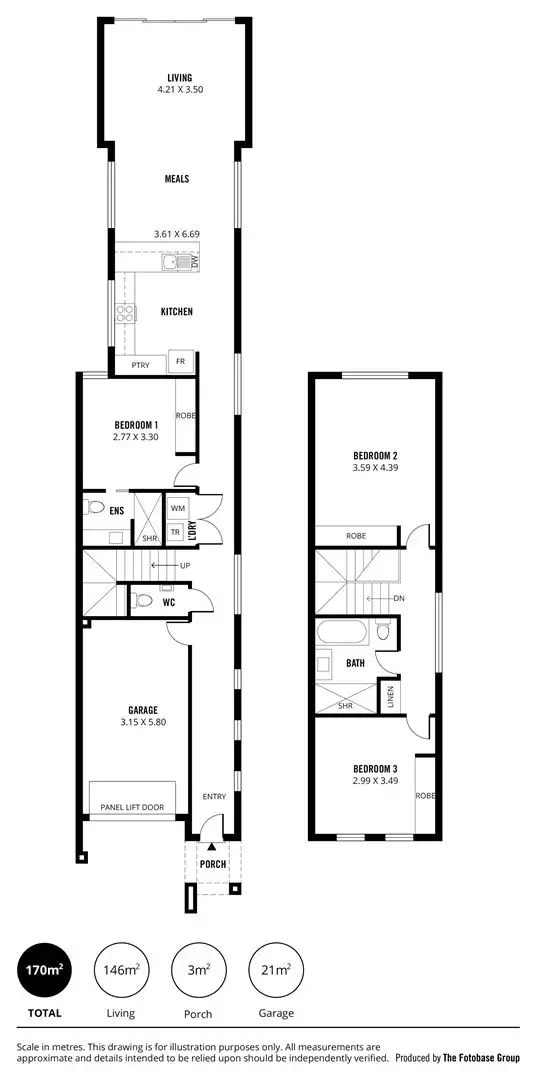 Floorplan of Homely townhouse listing, 69C Compass Drive, Seaford SA 5169