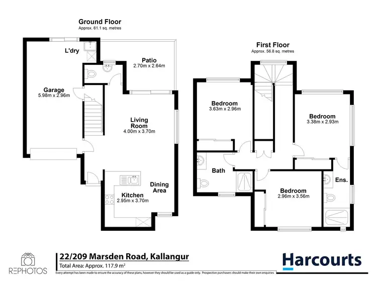 Floorplan of Homely townhouse listing, 22/209 Marsden Road, Kallangur QLD 4503