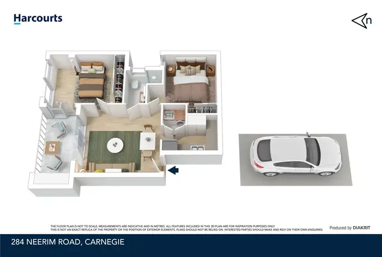 Floorplan of Homely apartment listing, 103/284 Neerim Road, Carnegie VIC 3163