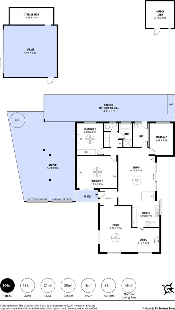 Floorplan of Homely house listing, 1 Chusan Court, North Haven SA 5018