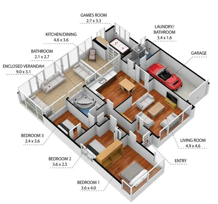 Floorplan of Homely house listing, 41 Throsby Way, Ambarvale NSW 2560