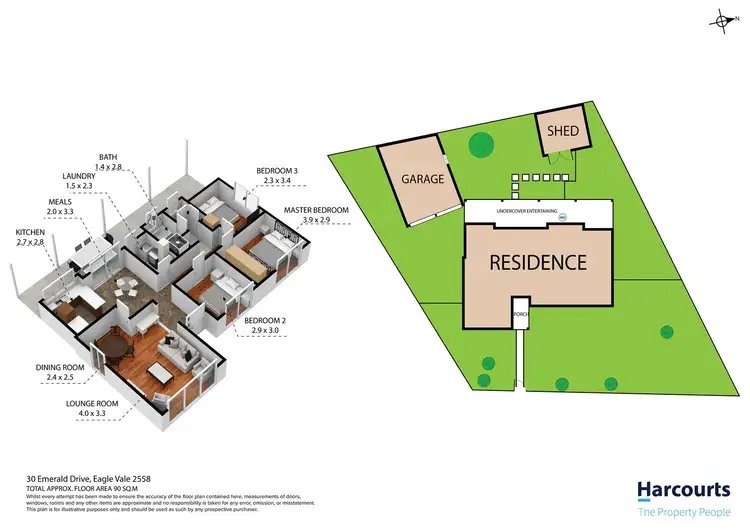 Floorplan of Homely house listing, 30 Emerald Drive, Eagle Vale NSW 2558