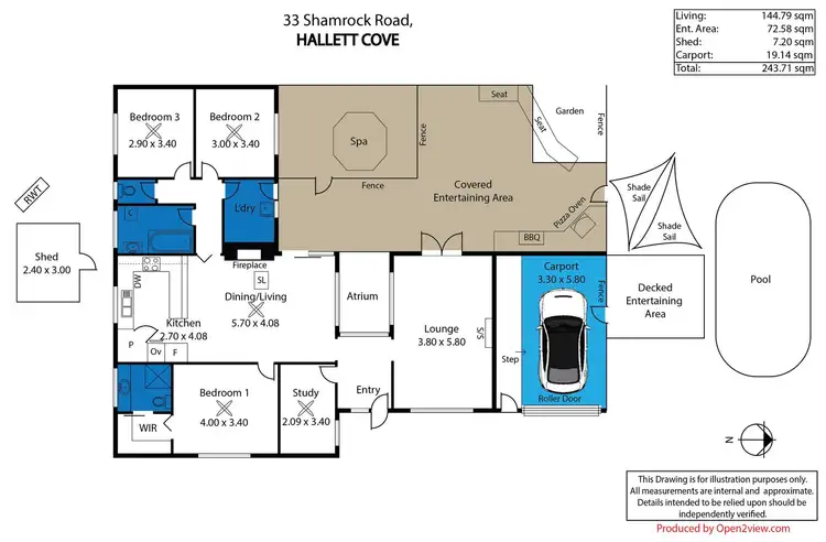 Floorplan of Homely house listing, 33 Shamrock Road, Hallett Cove SA 5158
