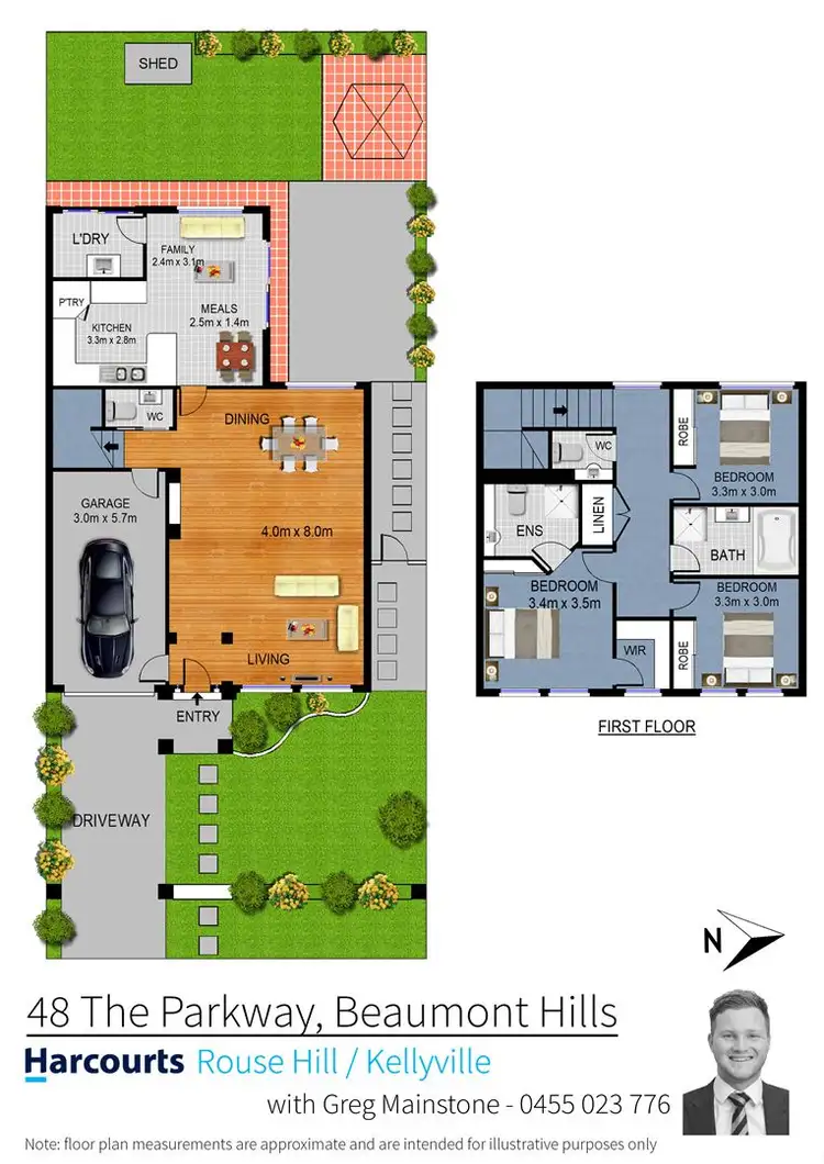 Floorplan of Homely house listing, 48 The Parkway, Beaumont Hills NSW 2155