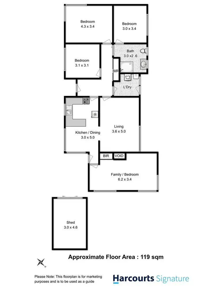 Floorplan of Homely house listing, 11 Elanore Place, Glenorchy TAS 7010
