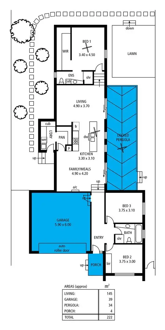 Floorplan of Homely house listing, 42 Eucalypt Circuit, Flagstaff Hill SA 5159
