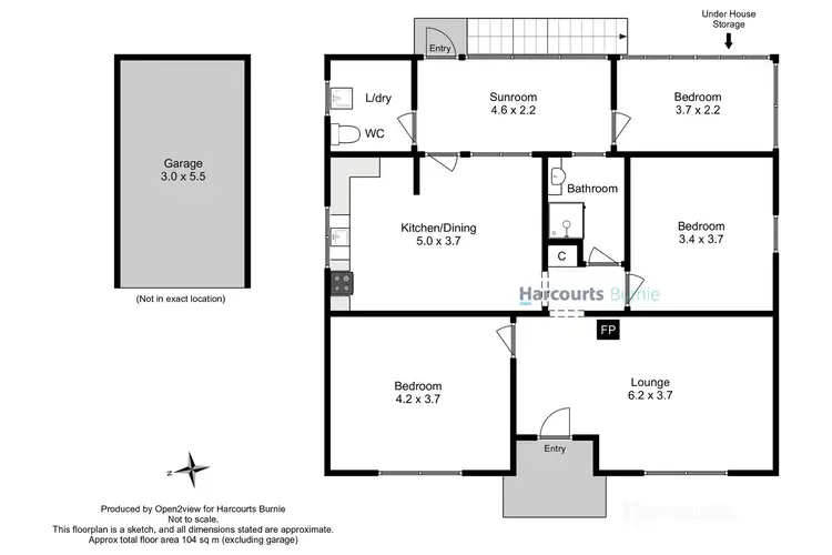 Floorplan of Homely house listing, 7 Sampson Street, Hillcrest TAS 7320
