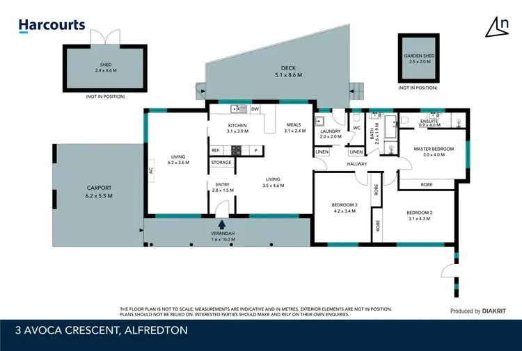 Floorplan of Homely house listing, 3 Avoca Crescent, Alfredton VIC 3350