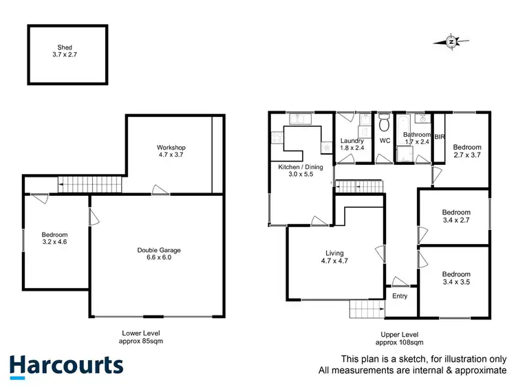 Floorplan of Homely house listing, 45 Sixth Avenue, West Moonah TAS 7009