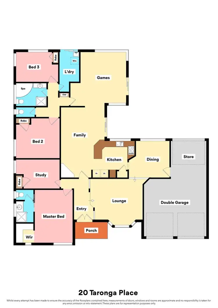 Floorplan of Homely rural property listing, 20 Taronga Place, Carabooda WA 6033