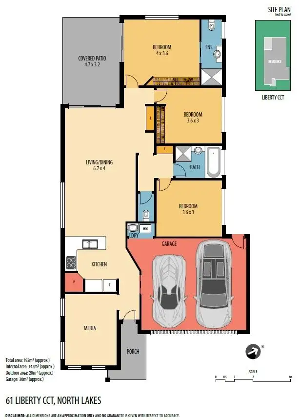 Floorplan of Homely house listing, 61 Liberty Circuit, North Lakes QLD 4509