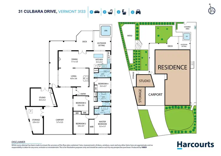 Floorplan of Homely house listing, 31 Culbara Drive, Vermont VIC 3133