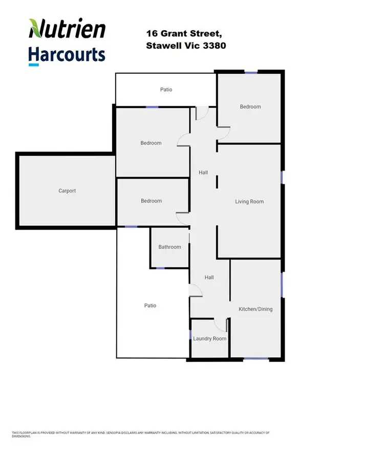 Floorplan of Homely house listing, 16 Grant Street, Stawell VIC 3380