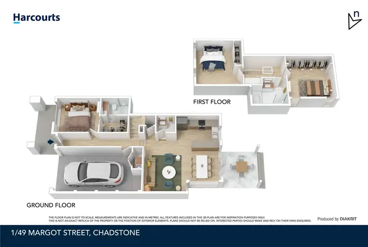 Floorplan of Homely townhouse listing, 1/49 Margot Street, Chadstone VIC 3148