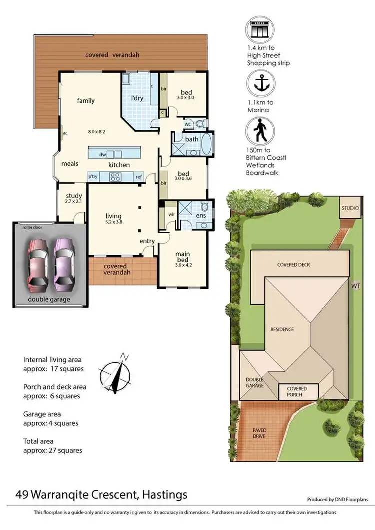 Floorplan of Homely house listing, 49 Warranqite Crescent, Hastings VIC 3915