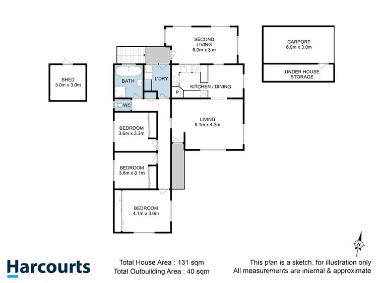 Floorplan of Homely house listing, 48 Fern Street, Kingston TAS 7050