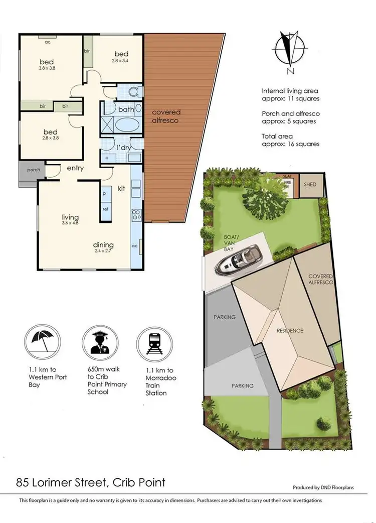 Floorplan of Homely house listing, 85 Lorimer Street, Crib Point VIC 3919