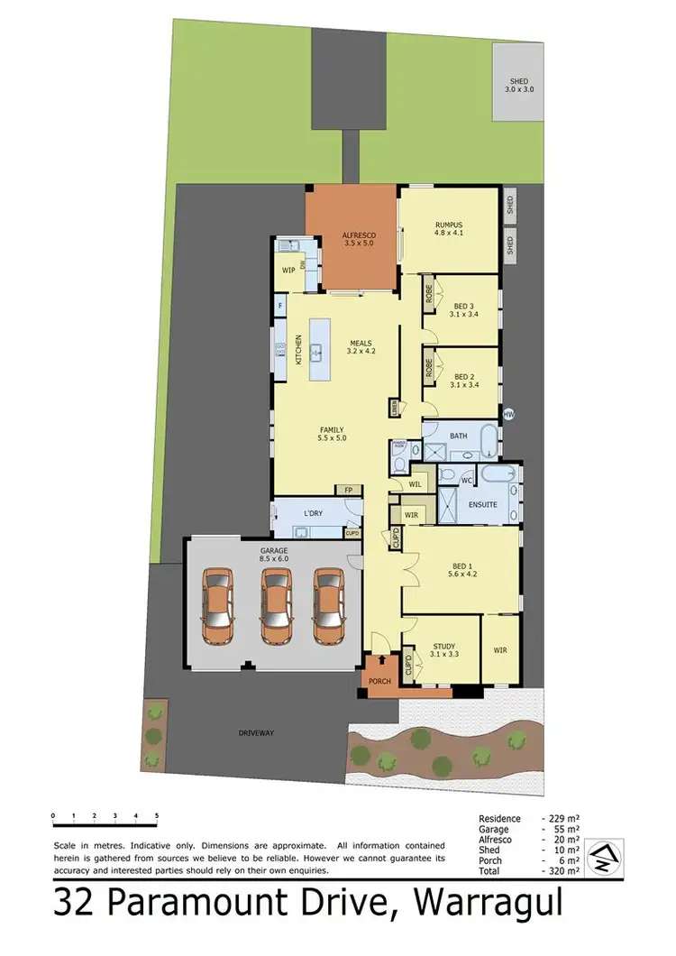 Floorplan of Homely house listing, 32 Paramount Drive, Warragul VIC 3820