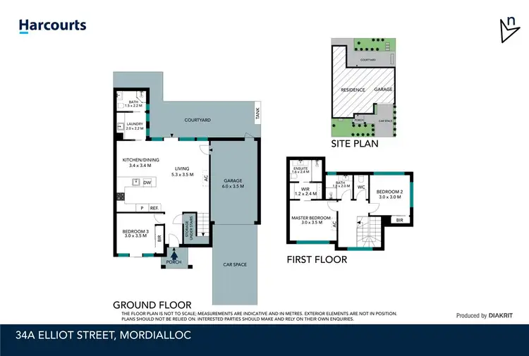 Floorplan of Homely townhouse listing, 34A Elliot Street, Mordialloc VIC 3195