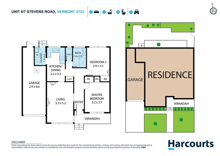 Floorplan of Homely unit listing, 6/7 Stevens Road, Vermont VIC 3133