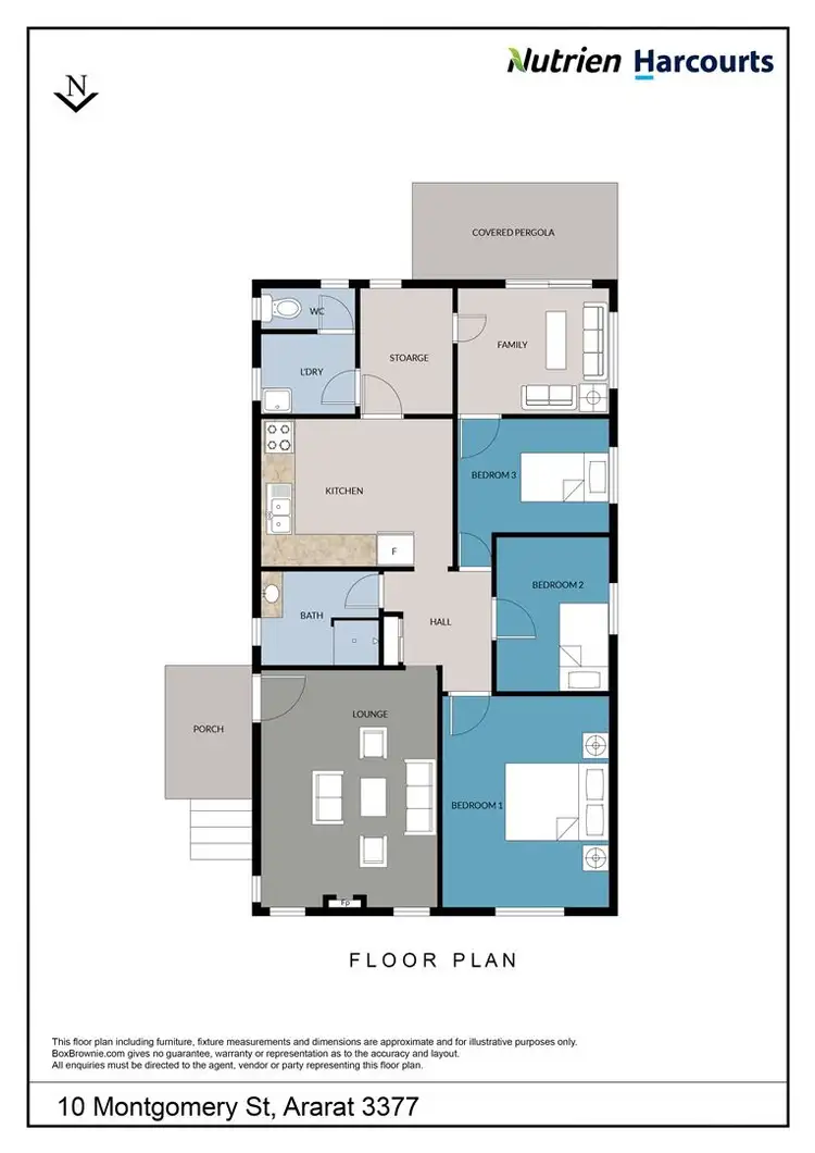 Floorplan of Homely house listing, 10 Montgomery Street, Ararat VIC 3377