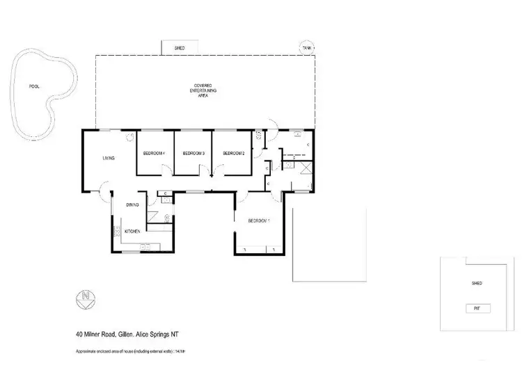Floorplan of Homely house listing, 40 Milner Road, Gillen NT 870
