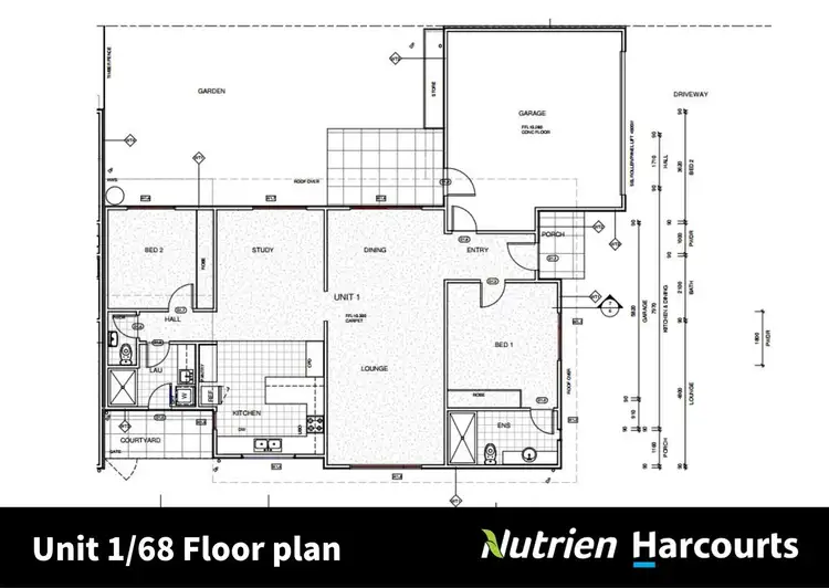 Floorplan of Homely unit listing, 1/68 Union Street, Yarram VIC 3971