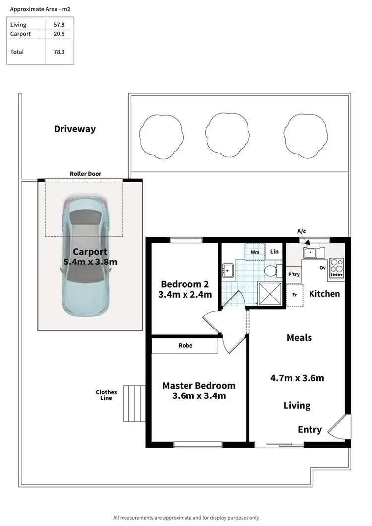 Floorplan of Homely unit listing, 1/69 Leader Street, Forestville SA 5035