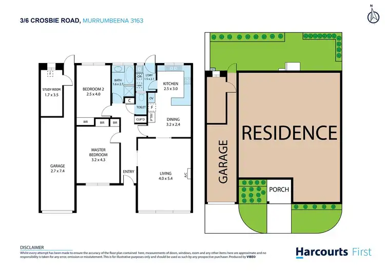 Floorplan of Homely unit listing, 3/6 Crosbie Rd, Murrumbeena VIC 3163