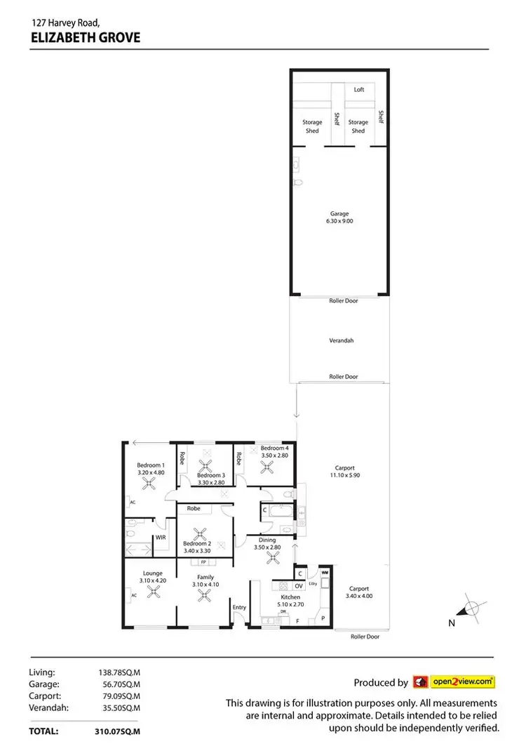 Floorplan of Homely house listing, 127 Harvey Road, Elizabeth Grove SA 5112